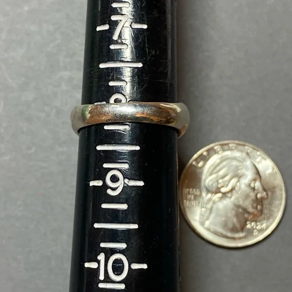 Vintage sterling silver red jasper ring size 8 - Picture 6 of 8